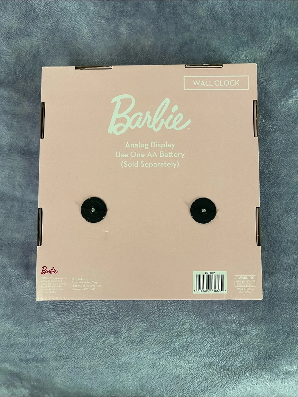 Barbie Hot Pink Silhouette Wall Clock - Barbie